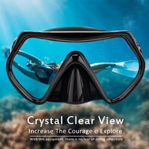 GOGO Snorkeling Mask Set for Adults Diving Mask with Snorkel Anti-Leak Snorkel Set for Adult