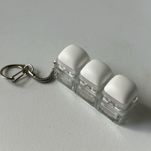 LINSBAYWU DIY Keyboard Fidget Keychain Keys Button 3/4/9Keys Clicker Toy  Keycap Finger Keyboard Cap Adult