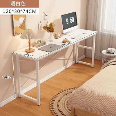 Meja Panjang Slim Serbaguna 简约长形书桌 阳台窗边小桌子 Slim Long Desk Minimalist Table for Study Work Laptop Window Console Balcony Compact Spaces