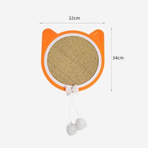 SKISOPGO Cat Scratching Board Kitten Wall Large Scratch Pad Sisal Pet Scratcher With Suction Cup Anti Scratching Wear Resistant Sisal Post Protect Board