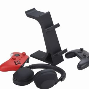 LINSBAYWU Stable Gamepad Display Stand 2-layer 3D Printing Wireless Game Controller Holder Simple Storage Rack Gamepad Support Bracket Game Accessories
