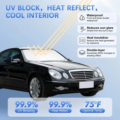 Car Windshield Sun Shade For Mercedes Benz E Class W211 Sunshade Sun Visor Protector Blocks UV Rays Summer Car Accessories
