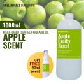 Apple scent 1 liter and get 50ml water-based fragrance essential oil air freshener. 