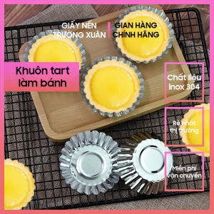 Khuôn tart dùng làm bánh tart trứng giữ form bánh bao đựng phô mai trái cây tart để bánh giấy nến Trường Xuân