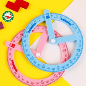 Thước đo góc 360 độ Shiff kèm tay quay dành cho giáo viên và học sinh (9821)