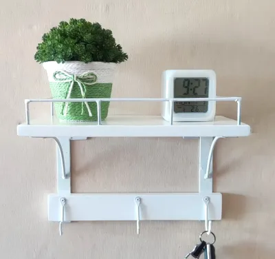 Solid Wood Mini Single Shelf | Wall Hanging Shelf | Display Shelf Decoration