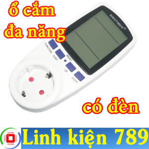 Ổ cắm đo điện đa năng SINOTIMER có đèn nền - Linh Kiện 789