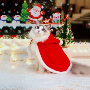 DUENDE Funny Warm Small Dog Cat Clothes Christmas Dog Cosplay Costume Dog Cape Pet Clothes Cat Cloak Cat Costume