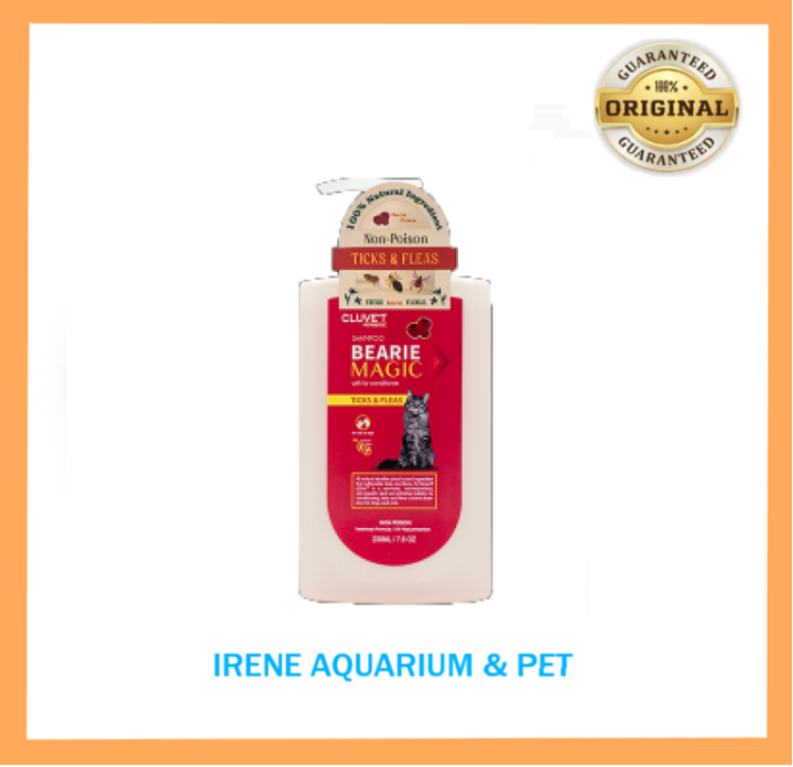 Petdiatric Cluvet Bearie Magic Ticks Fleas Cat Shampoo 230ml