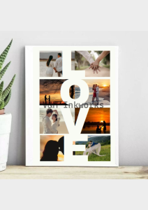 Personalized Photo Wall Art / Gift for Him or Her / For Couples / Sintra Board / A4 Flat Type