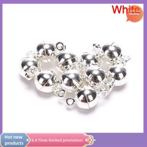 Graceful 10pcs Magnetic Lobster Clasps Buckle Hook Round Ball DIY Jewelry Making Findings