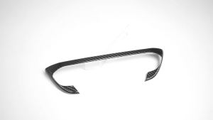 OnlyF U Carbon Fiber Car Interior Front Center Air Conditioning Vent Button Strip Cover Trim For Hyundai i30 N 2020 2021 2022 2023 5B9Z4
