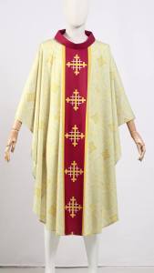 [YiNiu]Men S Church Pastor Celebrant Chasuble Priest Vintage Robe Gown Cape Cassock Vestment