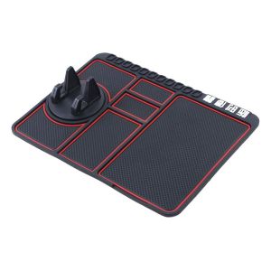 LGJGHJG Multifunction Gadget Dashboard Phone Mount Temporary Parking Car Anti-skid Pad 4-in-1 Auto Phone Holder Sticky Car Parking Number Card Anti-Slip Mat Non-Slip Phone Pad