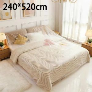 NALANILI 5PCS Disposable Disposable Bed Dust Cover Waterproof Transparent Sofa Dust Cover Easy Application Multi-Purpose Dustproof Bed Cover Bed Protection