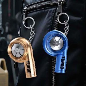 ETUALE Đèn pin Móc khóa Turbo Móc khóa ô tô Có âm thanh dây chuyền tăng áp Sáng tạo Nhựa Đồ chơi mô phỏng Turbo Quà tặng Giáng sinh