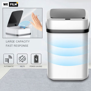 WEFILM Smart Trash Can Induction with Lid Living Room Kitchen Bedroom Bathroom Toilet Smart Rubbish Bin 13/15L - Lazada