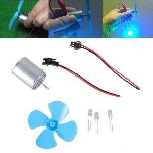 Động cơ DC Bộ tự làm động cơ nhỏ tuabin gió siêu nhỏ động cơ nhỏ Blades Máy phát điện Blades khoe Máy phát điện