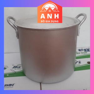 Nồi Xoong Nhôm Quân Dụng 16 lít 80 Lít Dày Đẹp
