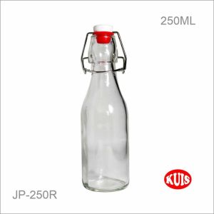 JE.ID Botol Minum Gelas Kaca Plus Tutup 500 ML Dan 1000 ML / Botol Kaca Swing Tutup Fleksibel 500ml Tahan Panas / Botol Kaca Swing Tutup Fleksibel 1000ML / Bromioli Rocco Botol Kaca 500ml Dan 1000ml