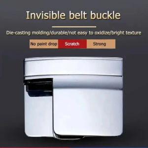 Lazy belt buckle telescopic folding pants belt