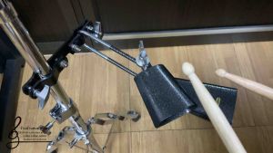 คาวเบล อะโกโก้แบบ2เสียงสีดำ ยี่ห้อLazer made in taiwan