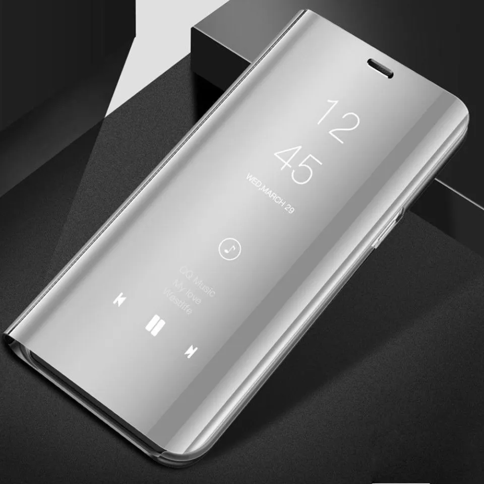 For Samsung Galaxy Note Case, Luxury Mirror Surface Smart Case