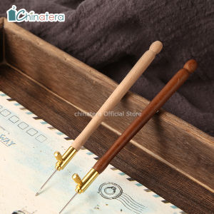 [Chinatera] เย็บปักถักร้อยไม้Handleตะขอโครเชต์3เข็มภาษาฝรั่งเศสCrochetลูกปัดสําหรับงานเย็บปักถักร้อยHoopชุดอุปกรณ์เย็บผ้าDIY Craft