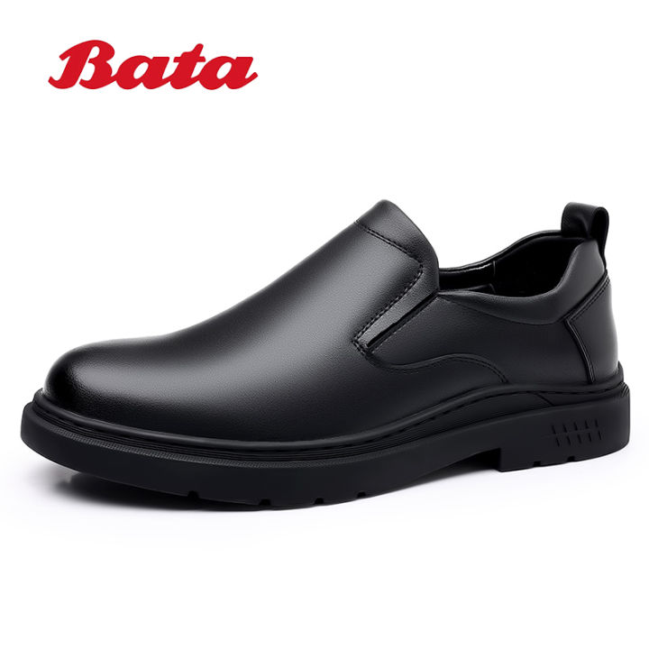Bata Genuine leather mens trendy casual leather shoes business