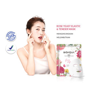 BIOAQUA Sheet Mask Masker Wajah Flowers Series (28g/pcs) Hydrating Essence Face Mask Brightening dan Anti Acne