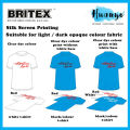 Pelaka Britex Rubber Dye Fabric Paint Gloss 200ML (For Light & Dark Colour Fabric Textile, Silk Screen Printing). 