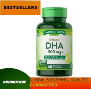 3-bottle natures truthDHA soft capsule imported from the United States Childrens students Adult algae oil Fish oil Cod liver oil