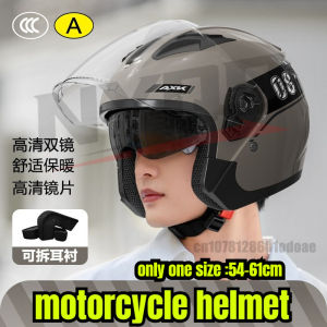 Dot Certification Electric Motorcycle Helmet MenS Warm Winter Half Helmet Electric Scooter Man Women Four Season Safety Helmet2026