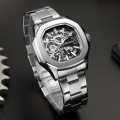 Jam Tangan Pria Original Anti Air Belleda 9633 Rantai Stainless Steel Automatic Movement Bergaransi. 