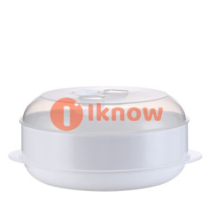 Food Grade PP Microwave Steamer Single/Double/Three Layer With Lid -20°C to 120°C Microwave & Refrigerator Safe Steaming Buns Kitchen Utensil