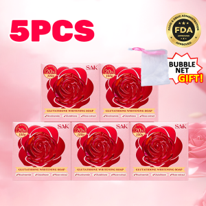 BUY 1 TAKE 1 Upgrade 20X Whitening ROSE Bleaching Soap FDA Approved With Whitening Booster Tranexamic Acid & Licorice Extract for Skin Brightening Long Lasting Fragrance Gentle Cleansing for Face and Body