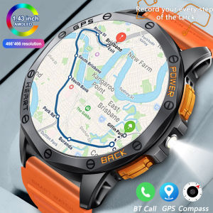 LIGE GPS Smart Watch Men Full Touch Screen Outdoor Sports Fitness Bracelet Heart Rate Clock IP68 Waterproof Smart Watch Android IOS+ Box