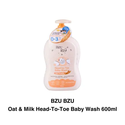 BZU BZU Oat & Milk Head-To-Toe Baby Wash 600ml Head-To-Toe Baby Wash 600ml Happy Kids Body Wash 600ml