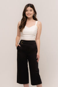 RIMINI - Bawahan Wanita Celana Kulot Non Formal Bodycon Big Size - Elodya Cullottes Pants - 85713