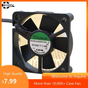 KDE2405PFB1-8 50mm 5cm 24V Fan for SUNON DC24V 1.0W 50x50x10mm Axial Flow Cooling Fan