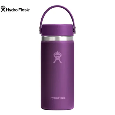 Hydro Flask Stainless Steel Wide Mouth Bottle Beachplum Purple - 16 oz