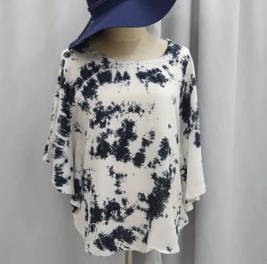 [034] [6006] Kaftan Butterfly BLouse TieDye/Loose Poncho TieDye/Kelawar Blouse Tie Dye
