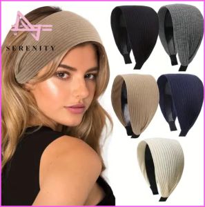 SERENITY Wide-Brimmed Non-Slip Headband Womens Hair Hoop Simple Hairband Fashion Temperament Hair Pressing Headwear