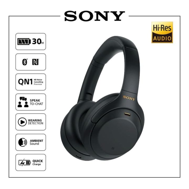 Sony WH1000XM4 WH 1000XM4 Over Ear Headphones Noise Canceling
