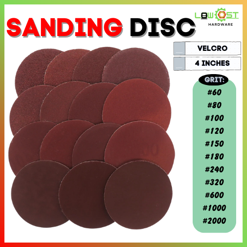 Sanding Disc 4 inch Velcro Round Sander Sandpaper Sanding Disc 2000