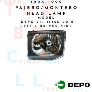 1998-1999 PAJERO/MONTERO HEAD LAMP UNIT ECE DEPO-214-1146L-LD-E LEFT / DRIVER SIDE