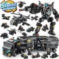 Yinghuan Children's Building Blocks Toy, Boys' Metamorphosis Robot, Kong Military Model, Splicing Power Puzzle Gift Action Figures. 