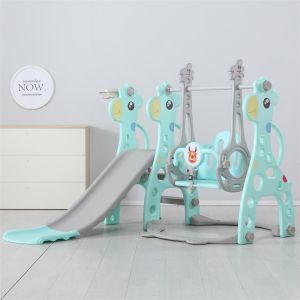 Children 3 in 1 Multifunctional Slide and Swing Set kids Indoor Outdoor Baby Kindergarten Playground