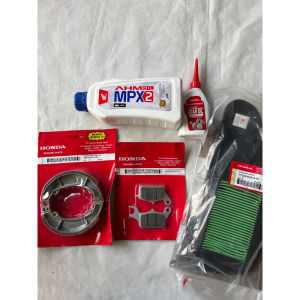 5item Paket Service Oli Kampas Rem Filter Vario Techno 125 2012-2014 KZR