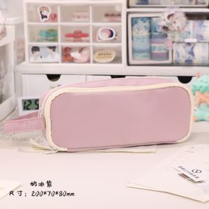 INS Pencil Case Large Capacity Pencil Case Simple Japanese Stationery Storage Bag School Office Supplies
